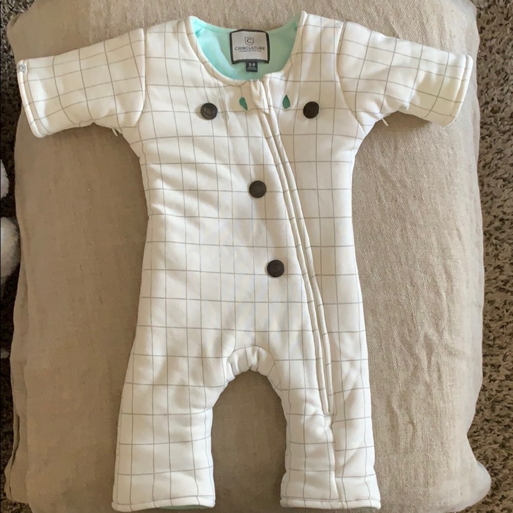 Crib Culture sleep suit with sleep cool system